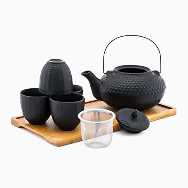 set de té con diseño clásico oriental