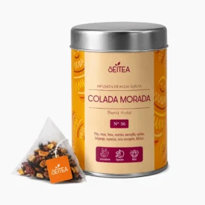 Colada Morada lata pirámides